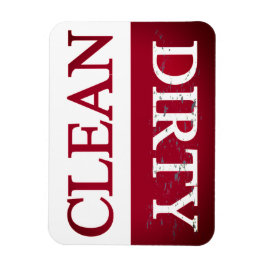 Rengör smutsig magenta-diskmaskin magnet