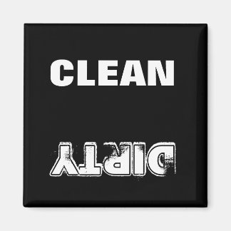 Rengör smutsig (svartvitt) magnet