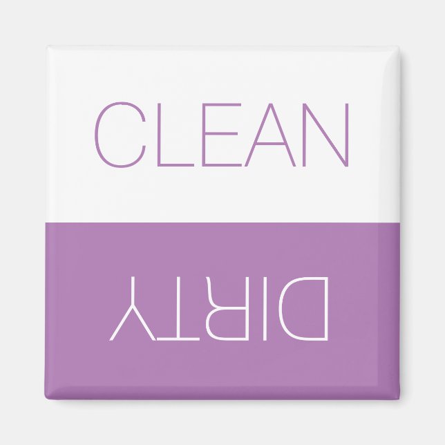 Rengör smutsindikatorns lavender enkel magnet (Framsidan)