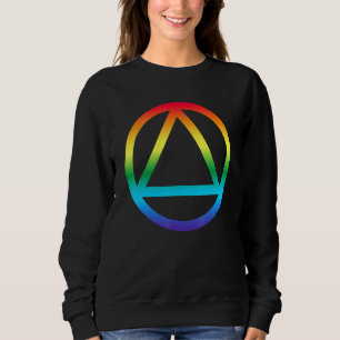 Rengör sober Lesbisk Recovery Aa Na Sobriety Lgbt T Shirt