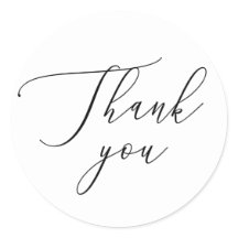 Rengör typografi | Minimalistisk Bröllop Tack