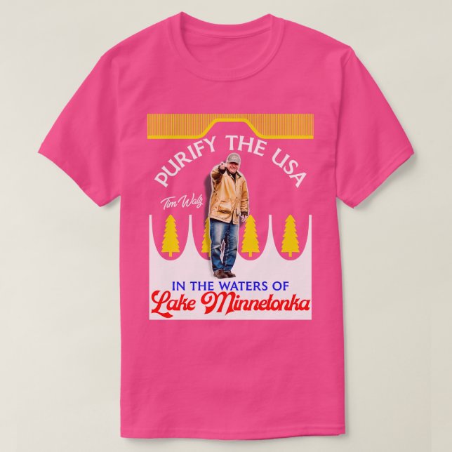 Rengöra Förenta staterna i Vattenen Sjö Minnetonka T Shirt (Design framsida)