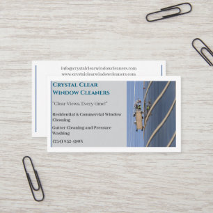 Rengörare för Städning fönster i bostäder Visitkort