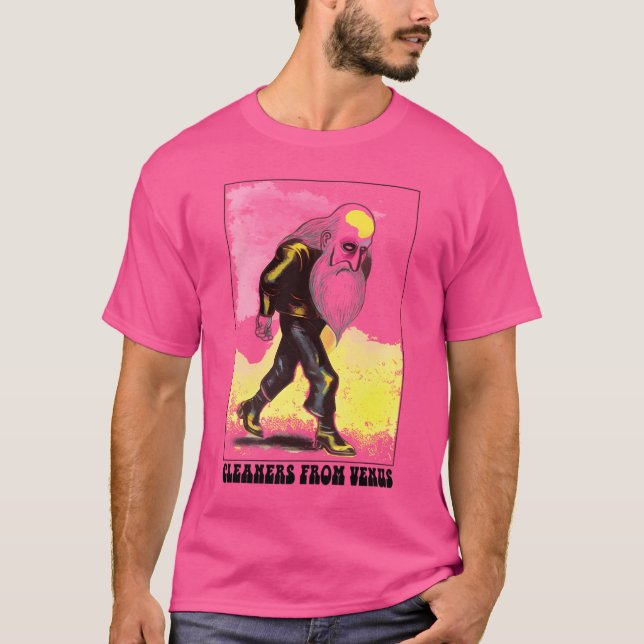 Rengörare från Venus Original Psychedelic Stil Flä T Shirt (Framsida)