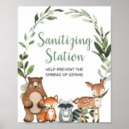 Rengöring av station-trädjordns babydusch poster