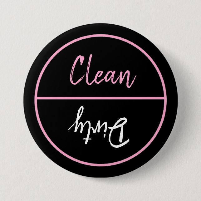 Rengöringen och smutsar ner diskaredisk märker knapp (Framsida)