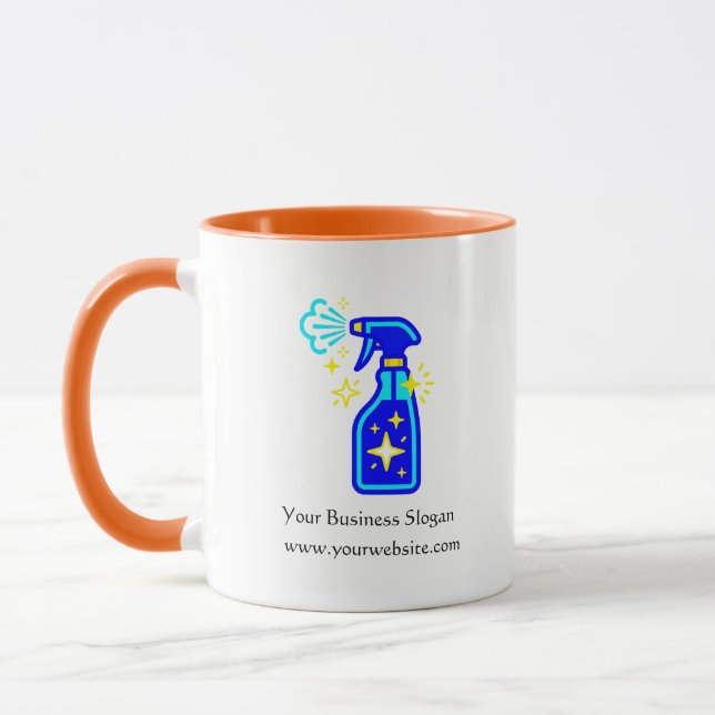 Rengöringsföretag Logotyp Mugg (Vänster)