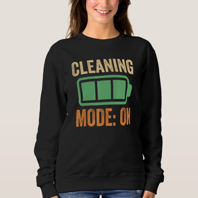 Rengöringsläge På Batteridesign T Shirt (Framsida)
