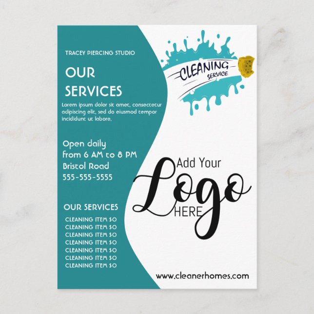 rengöringsmedel poster STUDIO poster flygare Postc Vykort (Framsida)