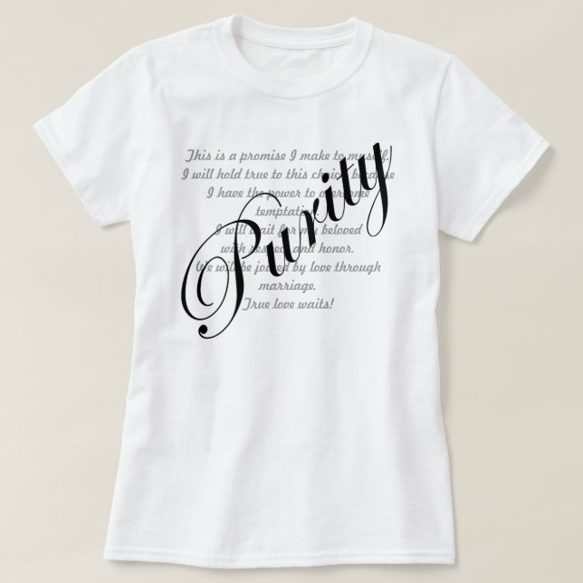 renhetskjorta tee shirt (Design framsida)