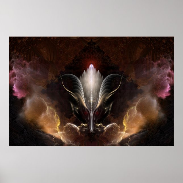 Renidron Fractal Art Wall Poster (Framsidan)