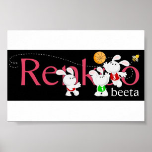 Renkoo kaninlogotyp poster