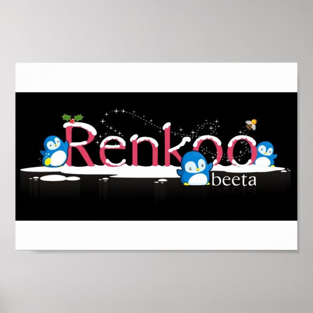 Renkoo Penguin Logotyp Poster (Framsidan)