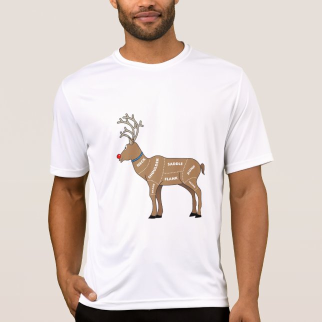 Renkött för jul t-shirt (Framsida)
