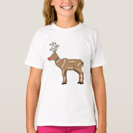 Renkött för jul tee shirt