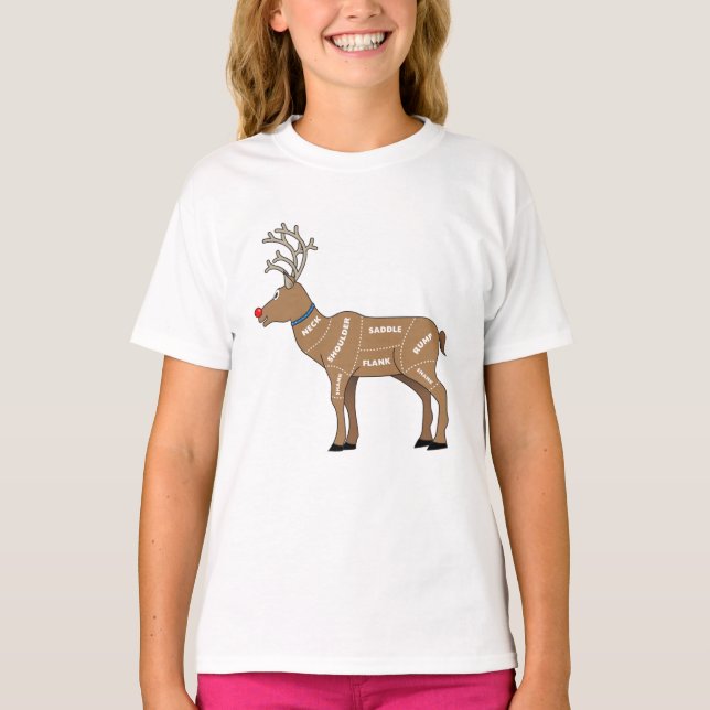 Renkött för jul tee shirt (Framsida)