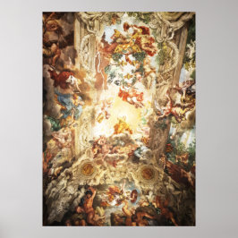 Rennaisance mural på taket poster