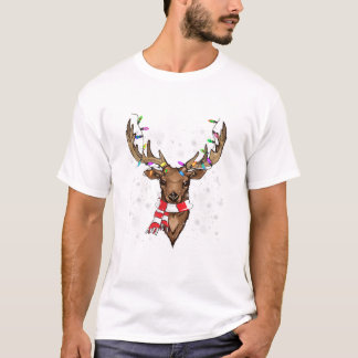 Rennärsfärgat hjort Buffalo högtid T Shirt