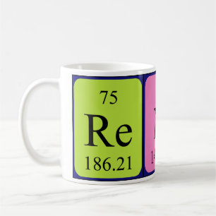 Renne Periodisk bord namn mugg