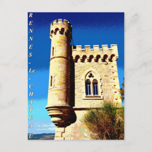 Rennes le Chateau Tour Magdala poster Vykort