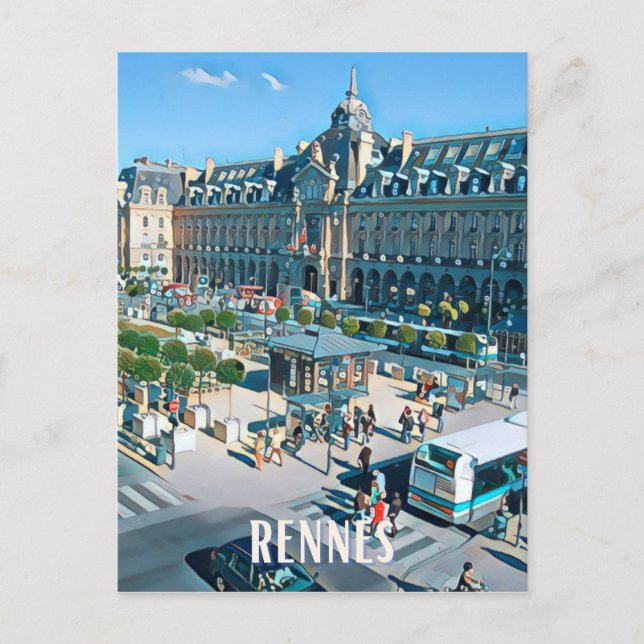 Rennes Photo Vintage  Vykort (Framsida)