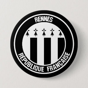 Rennes Round Emblem Knapp