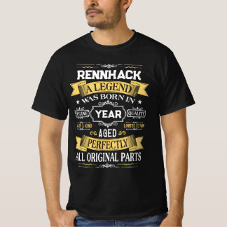 RENNHACK En Legend Föddes År T Shirt