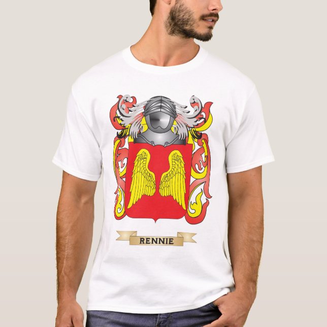 Rennie vapensköld (familjvapenskölden) t-shirt (Framsida)