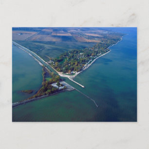 Reno Beach vid Sjö Erie Aerial Photograf Vykort