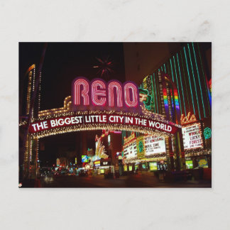 Reno Biggest Little City Postcards Vykort