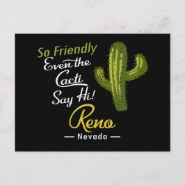 Reno Cactus Funny Retro Vykort