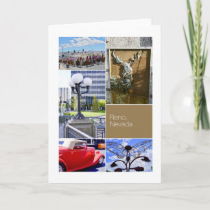 Reno City, Nevada, fotokollage Kort