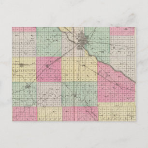 Reno Coand Plevna, Kent, Elmer, Kansas Vykort