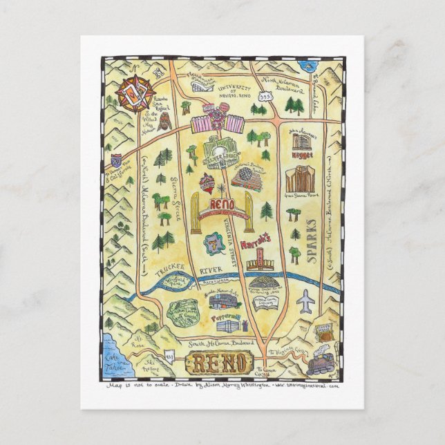 Reno Karta Vykort (Framsida)