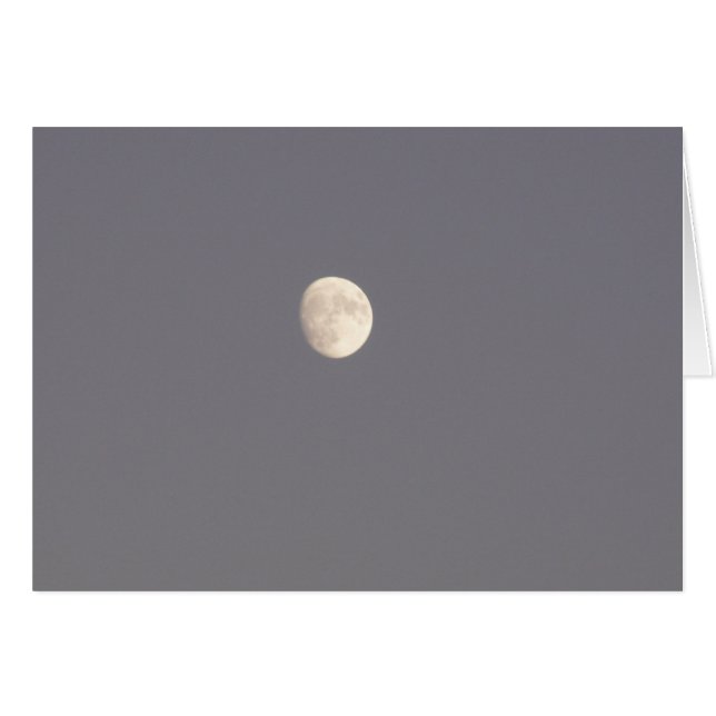Reno månekort hälsningskort (Framsidan Horizontal)