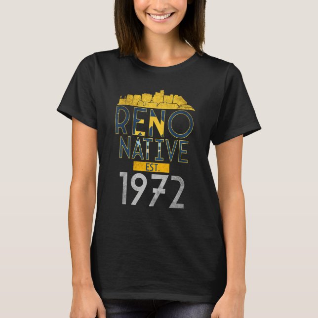 Reno Native Est. 1972 1 T Shirt (Framsida)