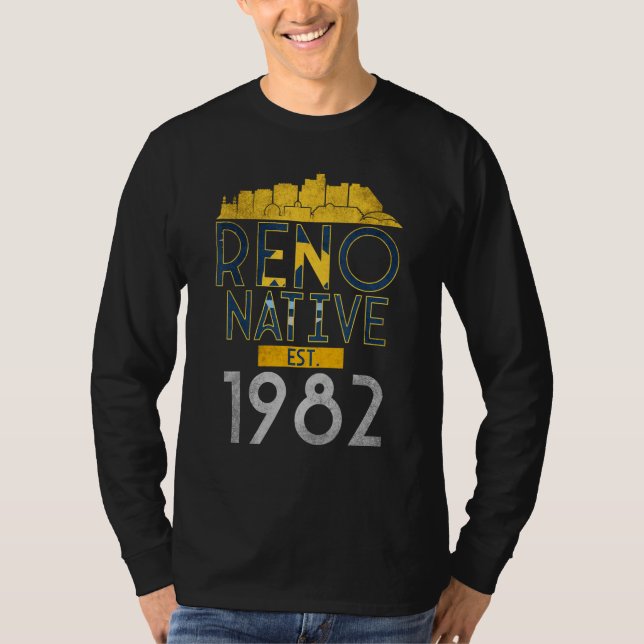 Reno Native Est. 1982 T Shirt (Framsida)