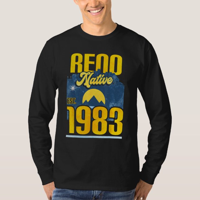 Reno Native Est. 1983 1 T Shirt (Framsida)