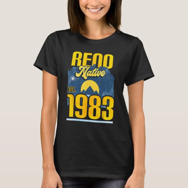 Reno Native Est. 1983 1 T Shirt (Framsida)