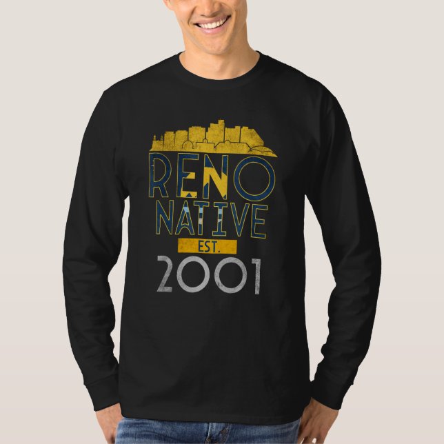 Reno Native Est. 2001 T Shirt (Framsida)