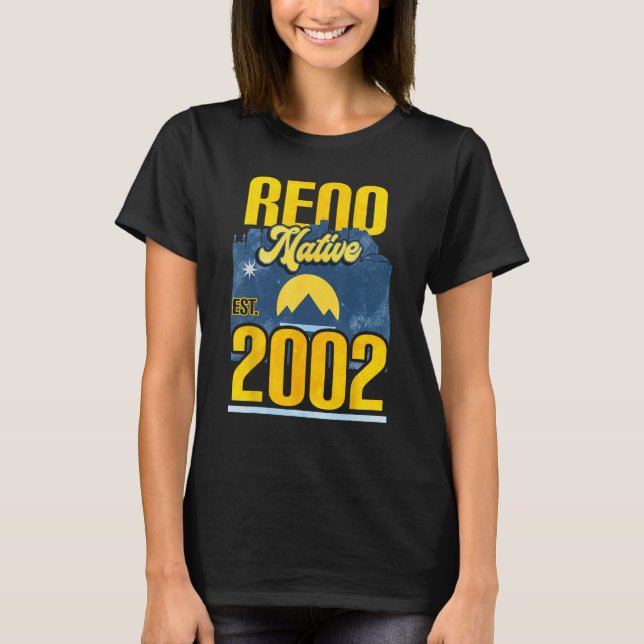 Reno Native Est. 2002 1 T Shirt (Framsida)