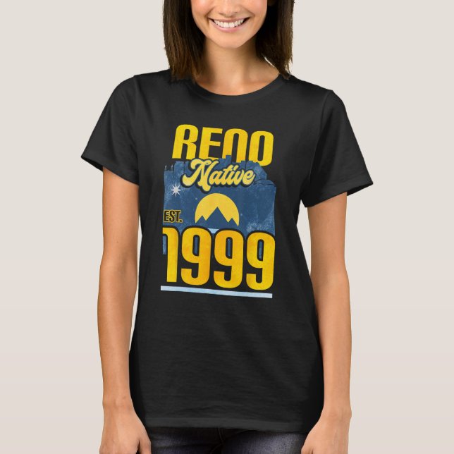 Reno Native Est. 99 1 T Shirt (Framsida)