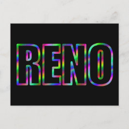 RENO Neon Vykort