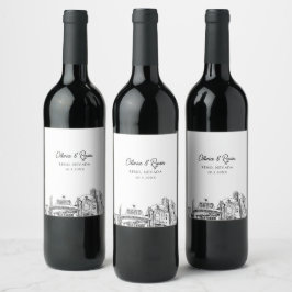 Reno Nevada Bröllop Personlig Vin etikett
