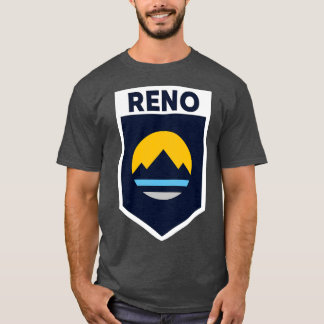 Reno Nevada City Flagga Emblem T Shirt