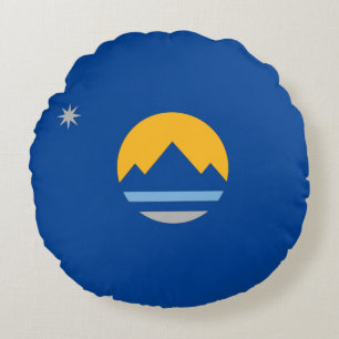Reno (Nevada) City flagga Rund Kudde