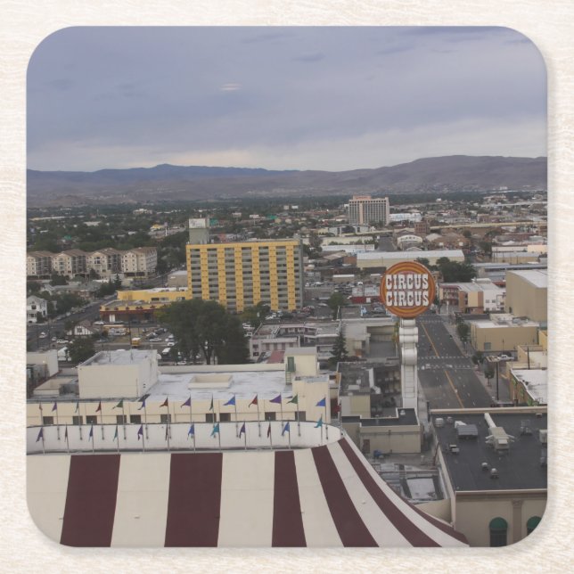 Reno, Nevada Drink Underlägg Papper Kvadrat (Framsidan)