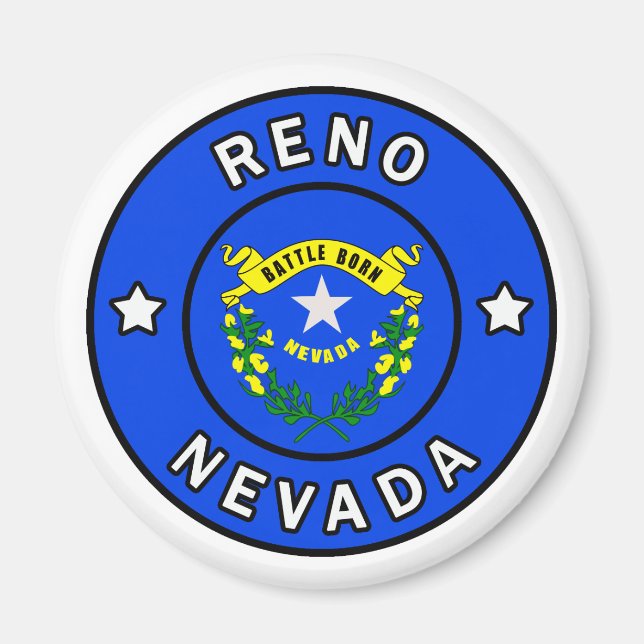 Reno Nevada Magnet (Framsidan)