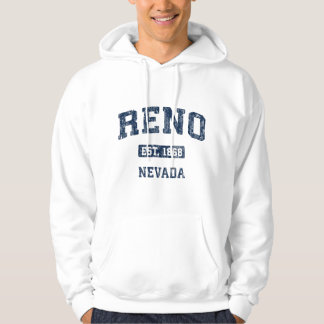 Reno Nevada NV Vintage Atletisk Sport Design Hoodie