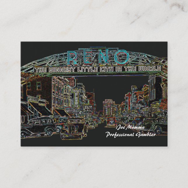 Reno Nevada Professionell Spelare eller något yrke (Framsida)
